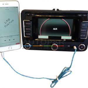 AUX-IN Audio kabel VW, Seat, Skoda, Audi: Verschillende lengtes-0