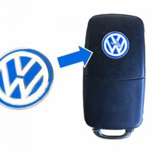 Volkswagen logo blauw wit sleutel