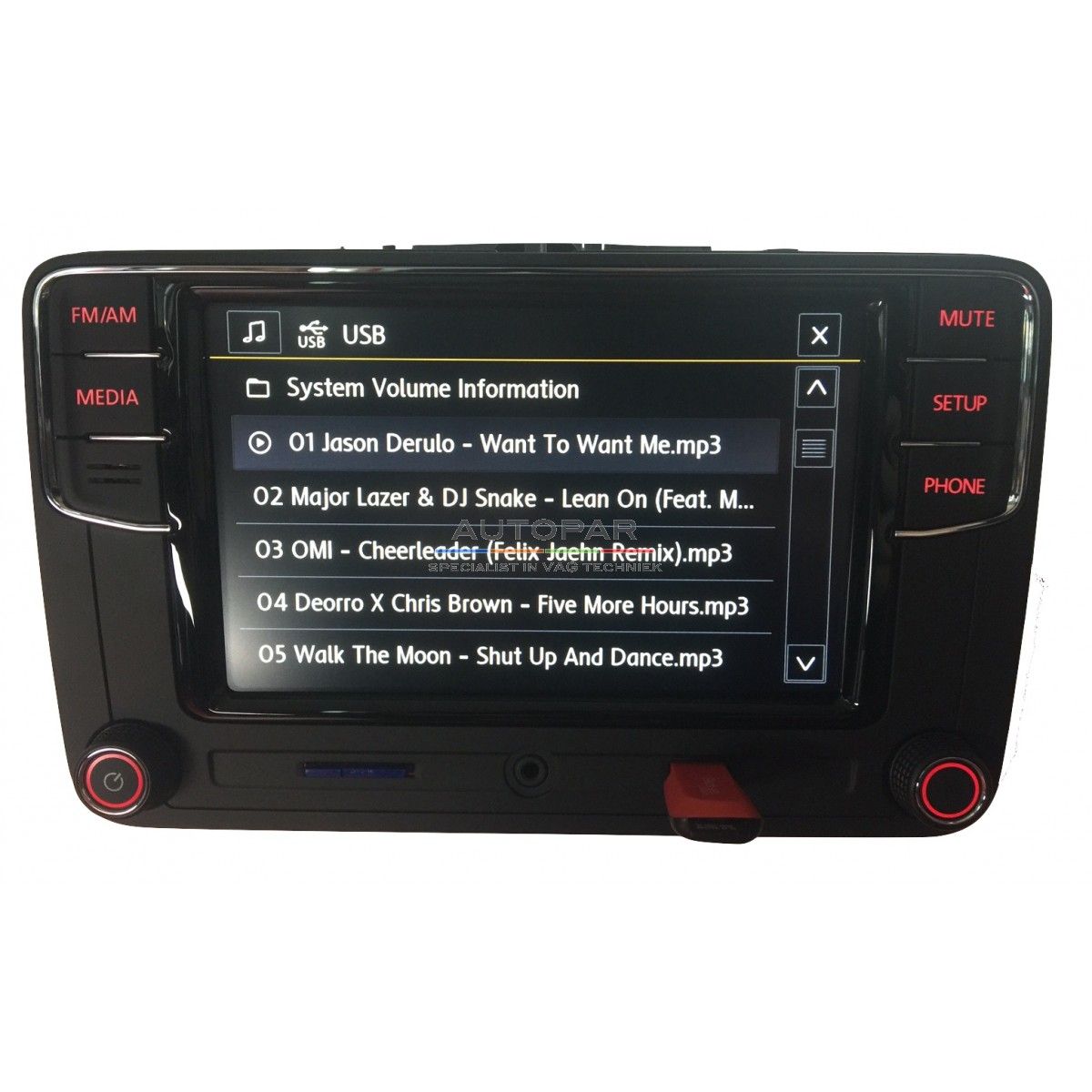 RCD650+ Multimedia bluetooth radio Volkswagen USB