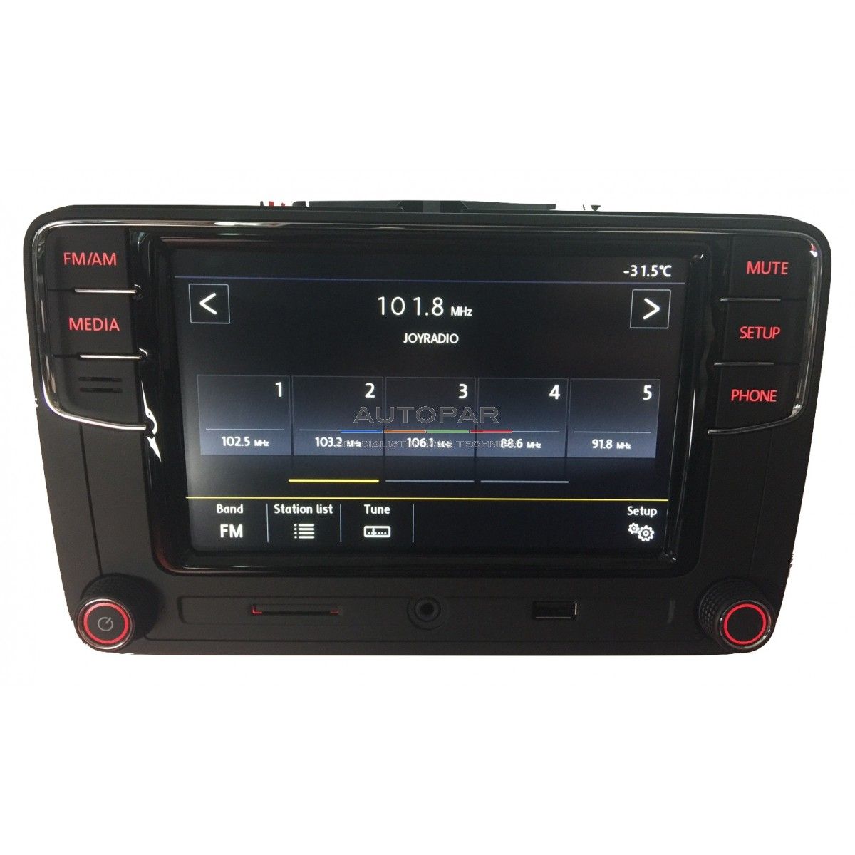 RCD660 Multimedia bluetooth radio Volkswagen voorkant