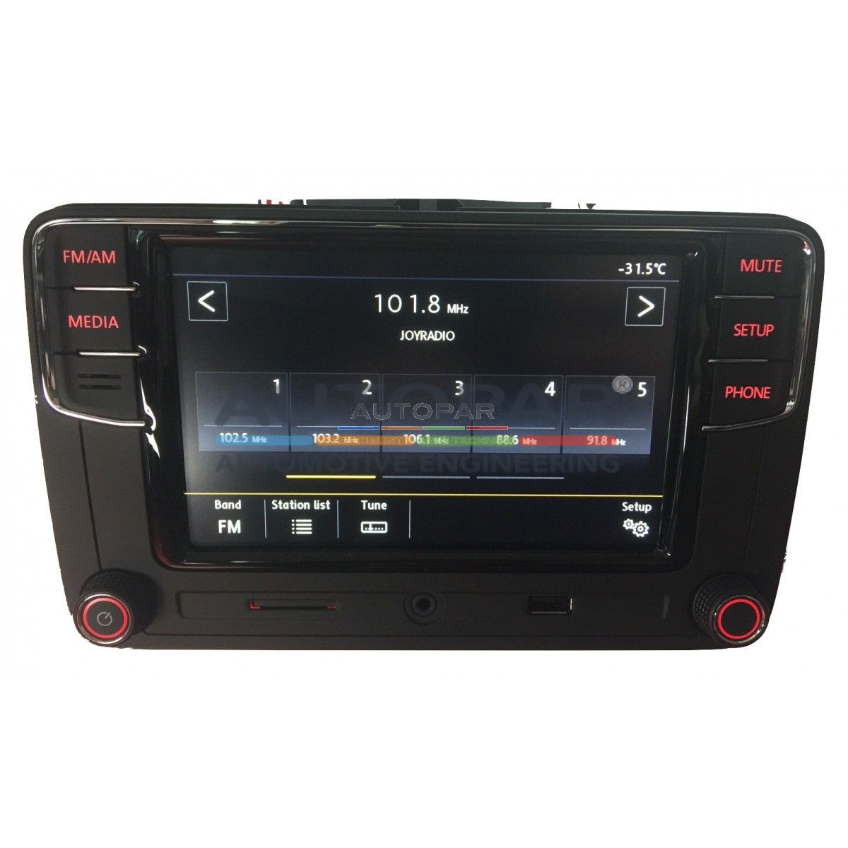 RCD660 Multimedia bluetooth radio Volkswagen voorkant