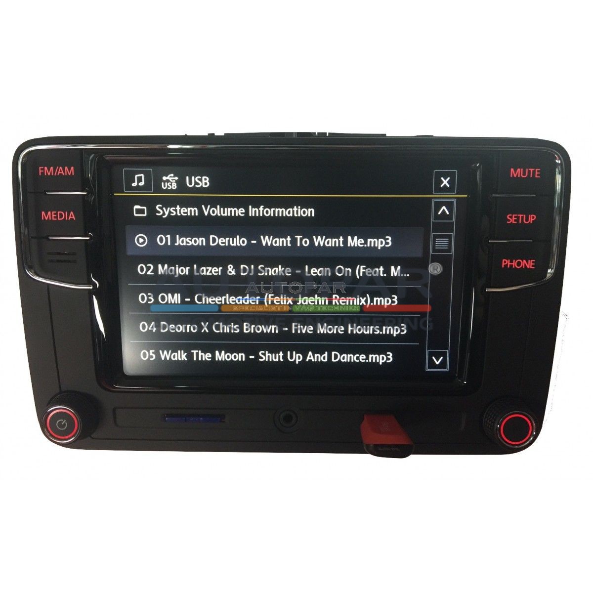 RCD660 Multimedia bluetooth radio Volkswagen USB