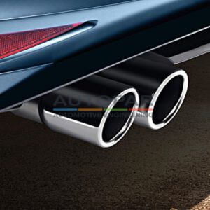 Dubbele uitlaatsierstuk Volkswagen origineel-0