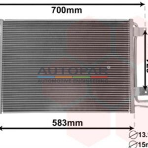 Condensor Airco met droger 550x390x16-0