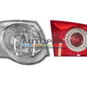Links binnen Passat achterlicht