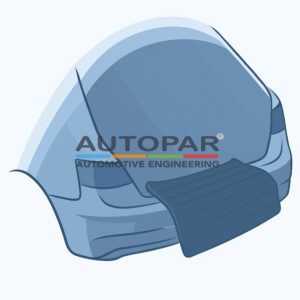 Audi achterbumper beschermmat voor tildrempel