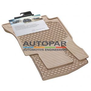 Rubberen mattsen set Beige Mercedes-Benz