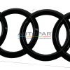 Audi logo Zwart achterklep - Origineel Audi zwart ringenlogo