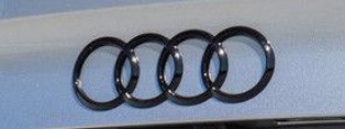 Audi logo Zwart achterklep origineel Audi