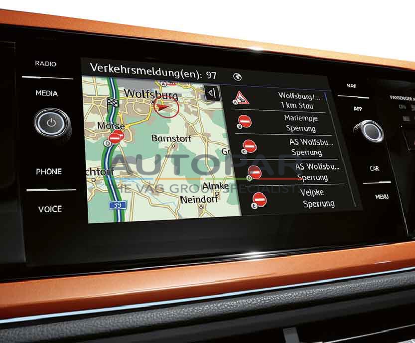 een vuurtje stoken frequentie hoofd Volkswagen Polo AW MIB2 Navigatie Discover Media bestellen VW Polo AW  Discover Media
