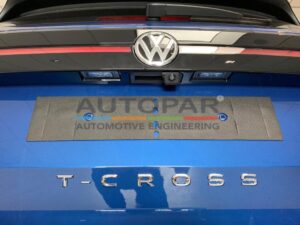 Achteruitrijcamera VW T-Cross achterzijde