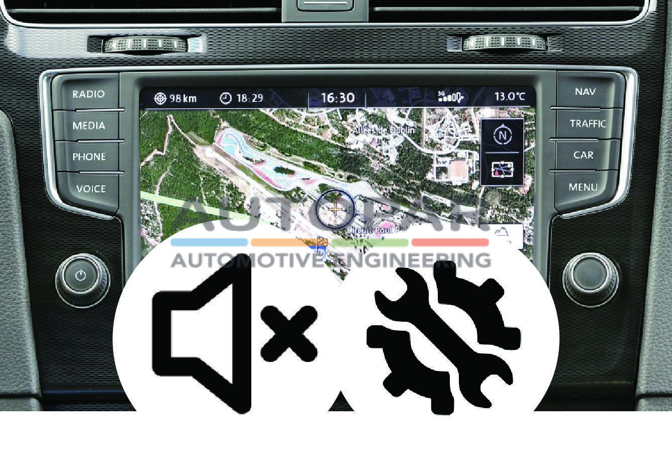 Discover Pro - Skoda Columbus - Audi MIB reparatie defect navigatie geen geluid