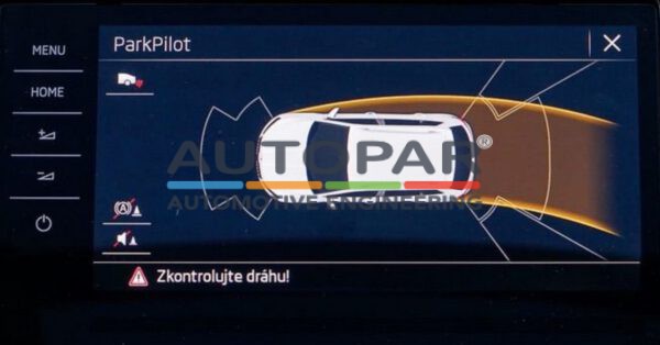 Skoda Scala voorbumper uitbreiding parkeersensoren