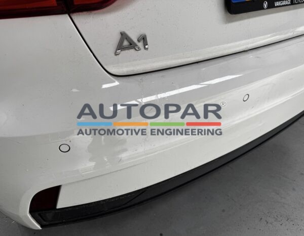 Audi A1 GB Parkeersensoren achterzijde detail