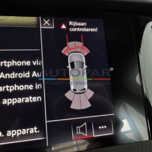 Audi A1 GB Parkeersensoren display beeld
