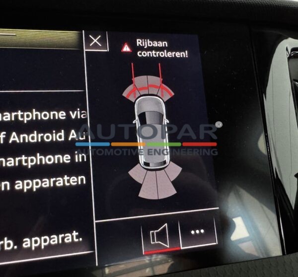 Audi A1 GB Parkeersensoren display beeld