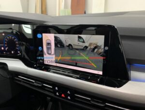 Golf 8 Achteruitrijcamera Volkswagen Golf 8 camera autopar beeld meedraaiende lijnen