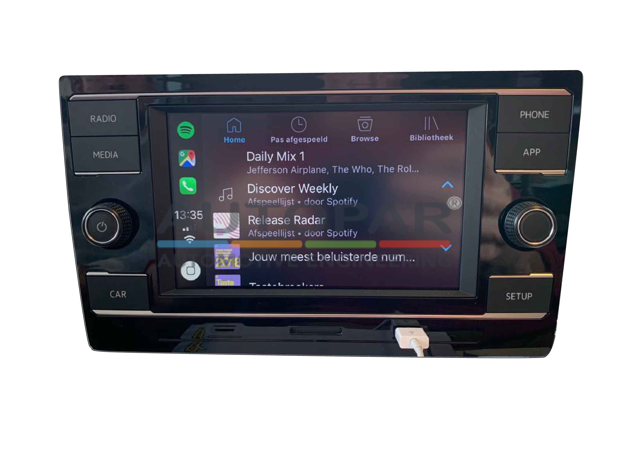 Geschikt voor vw golf 5 radio navigatie carkit usb android 13