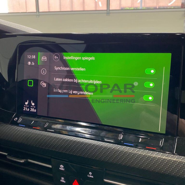 VW Golf 8 Automatisch inklapbare spiegels origineel VW inklap zijspiegels