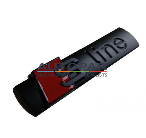Audi S-Line zwart embleem