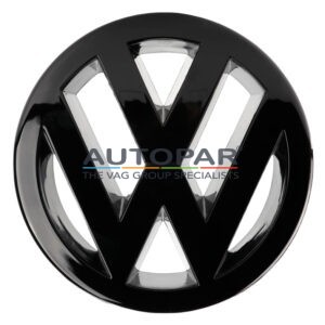 VW GOLF 5 zwart logo voorzijde 125MM