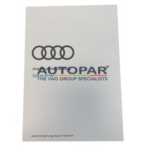 Audi Q4 e-tron instructieboekje handleiding autopar voorzijde