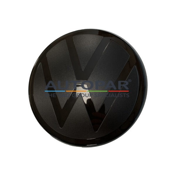 Zwart logo Volkswagen Golf 8 voorzijde 2021 - Heden