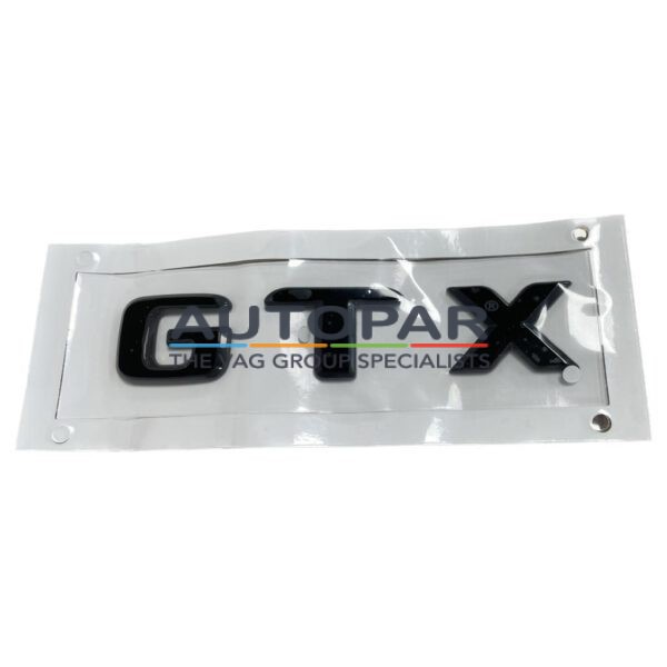 VW GTX Zwart embleem logo