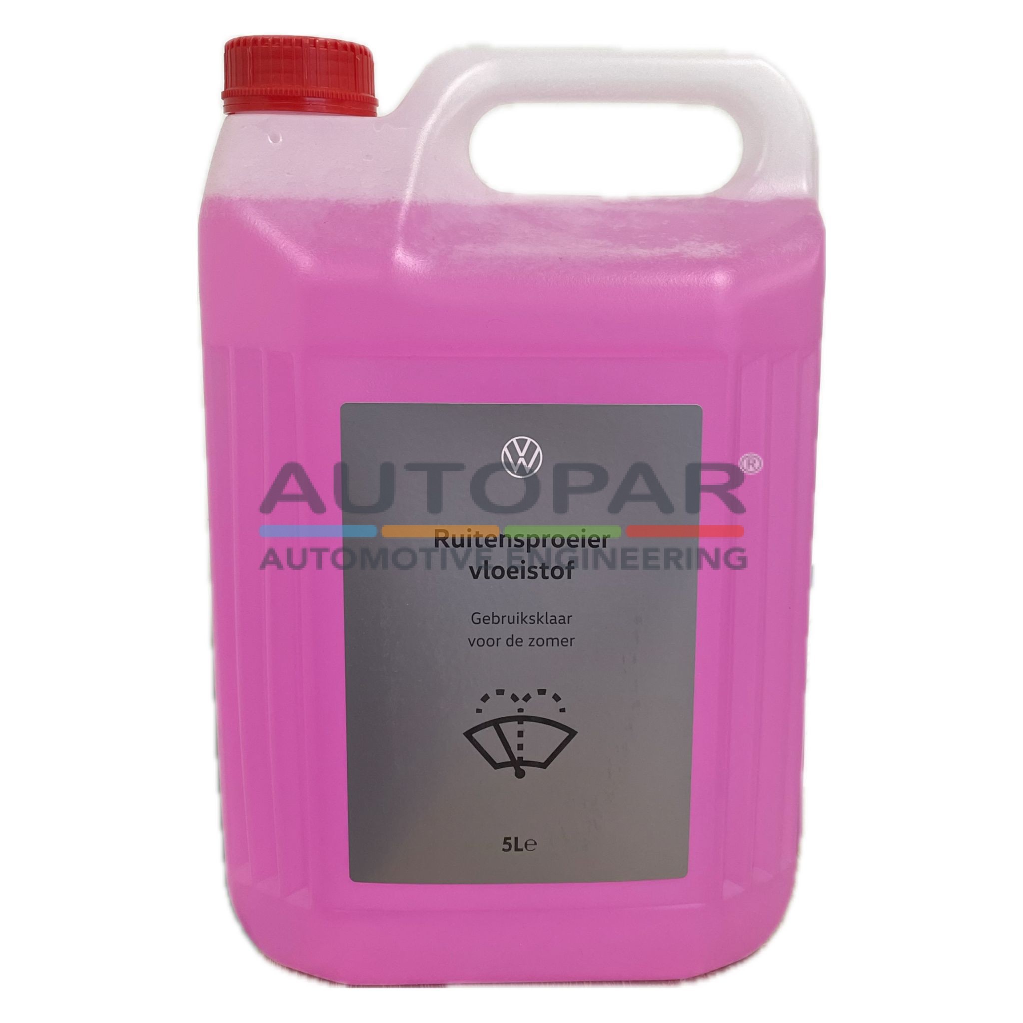 Volkswagen Ruitenwisservloeistof Zomer 5 Liter Autopar Volkswagen Ruitenwisservloeistof Zomer 5 Liter Autopar