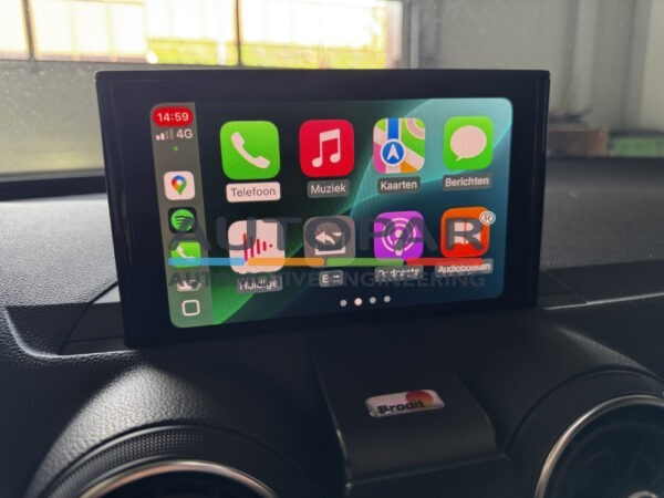 Audi Q2 Draadloze Apple Carplay Android Auto - App Connect display
