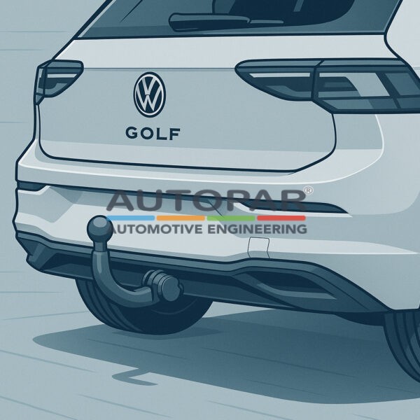 Volkswagen Golf 8 wegklapbare trekhaak