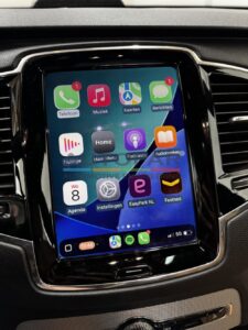 Volvo XC90 navigatie app connect menu