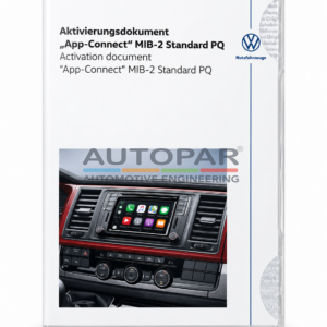 Origineel Volkswagen App-Connect activeringsdocument MIB2 Standard PQ – 7H0054830